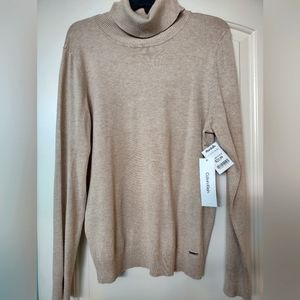 NWT perfect tan turtleneck top/sweater.